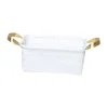Custom plastic pp belt woven storage basket bag