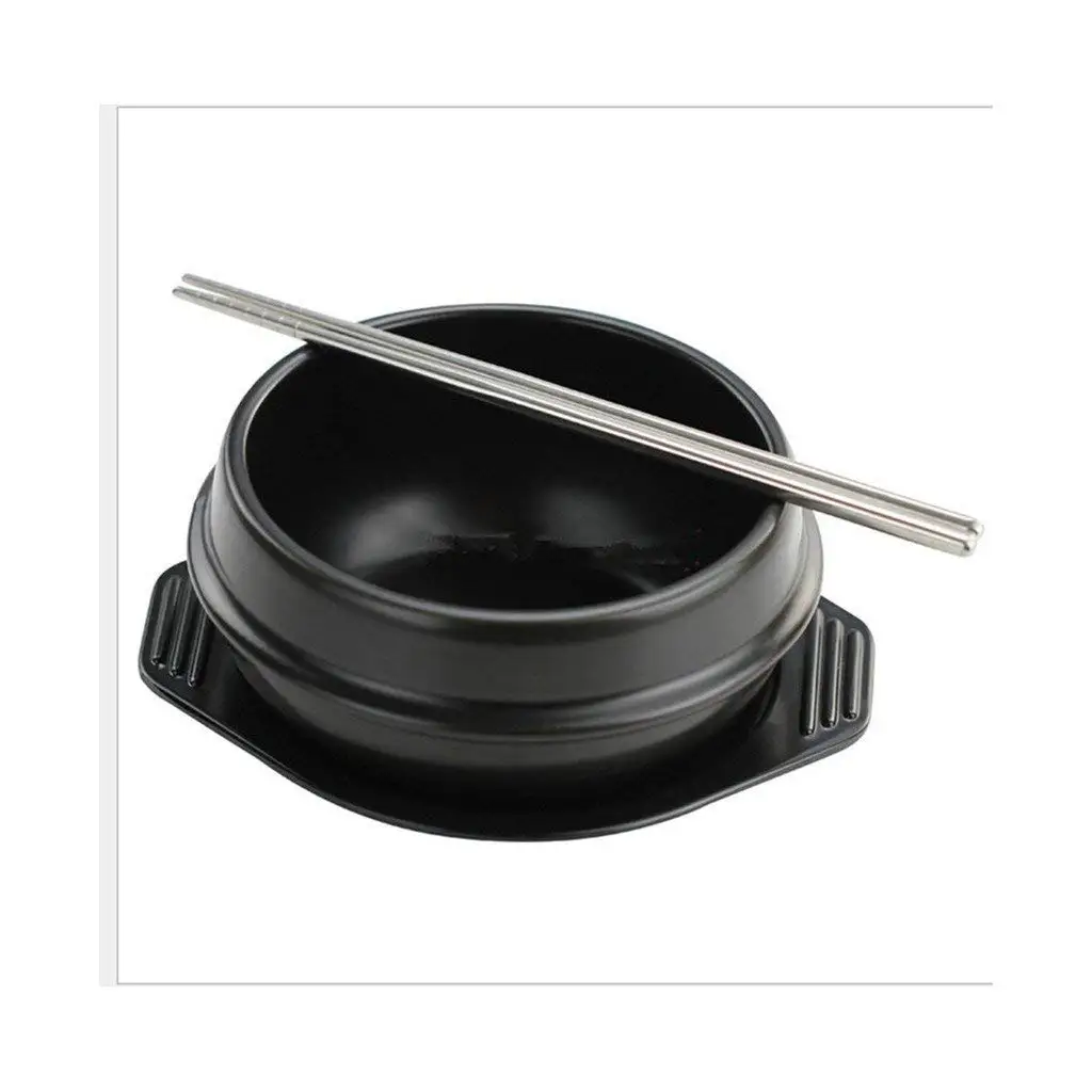 High Temperature Spodumene Stone Bowl South Korean Stone Bowl Stone Bowl for Bibimbap Without Tray 2250