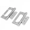 Folding Butt Hinges Silver Tone Home Furniture Hardware Door Hinge Heavy Duty Stainless Steel Hinge