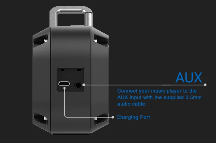 OEM Factory Portable Mini Waterproof Wireless Bluetooth Speaker IPX6 Rated Underwater Speaker - ANKUX.COM