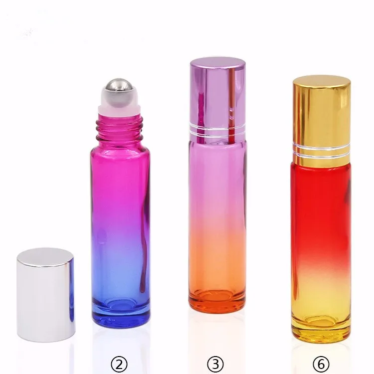 10ml Essential Oil Bottle Pearl Color Glass Roller Ball 10ml ...