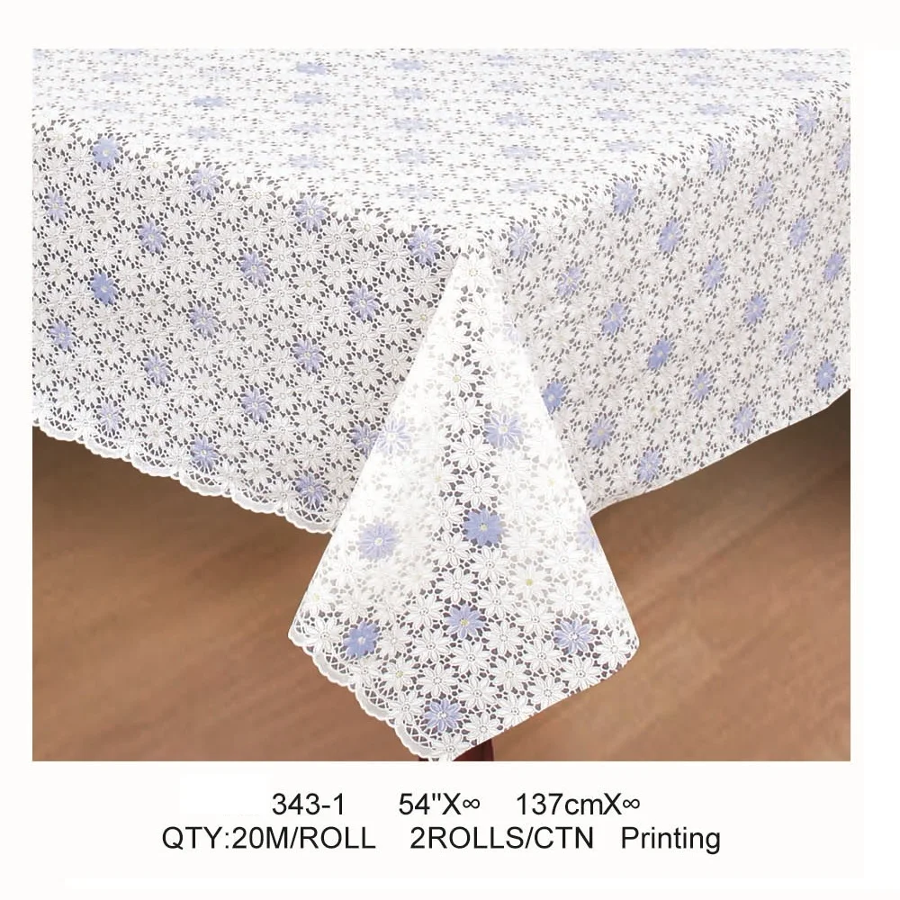 Oilproof Pvc Lace Tablecloth Vinyl Lace Table Cloth Table Protector