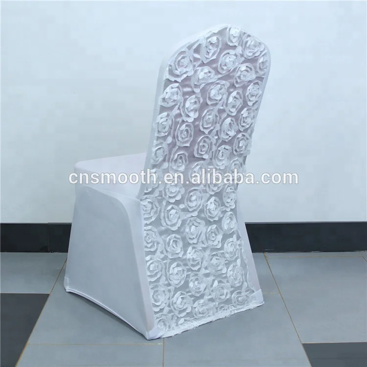 Ruched Rose Gold Ruffled Seat Chair Cover Ruffle Wedding/stretch Chair