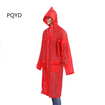 Red Pvc Long Raincoat Buy Pvc Raincoat Transparent Plastic