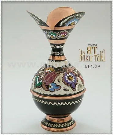 Handmade Handpainted Turkish Copper Vases Buy Islamic Vases