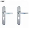 Stainless Steel Tubular Lever Door Handle with Back Plate