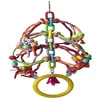Hot Selling 2018 Climbing Tree Safely bird cat toys New design cat toy loofah mouse for Playing Shape cat toy perch luohe loofah