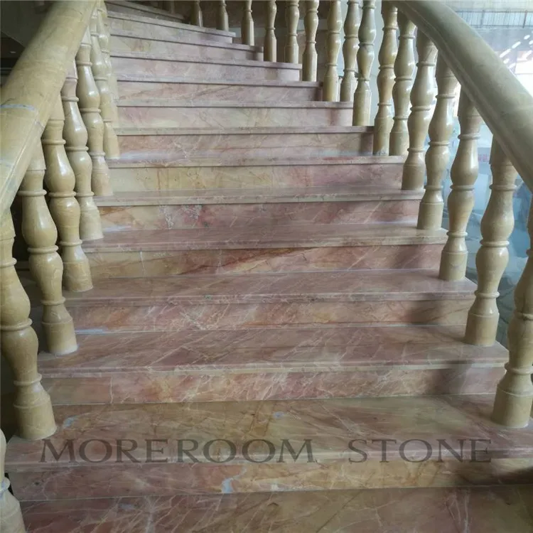  -- Home Design Luxury Onyx Marble Stone Staircase (2)