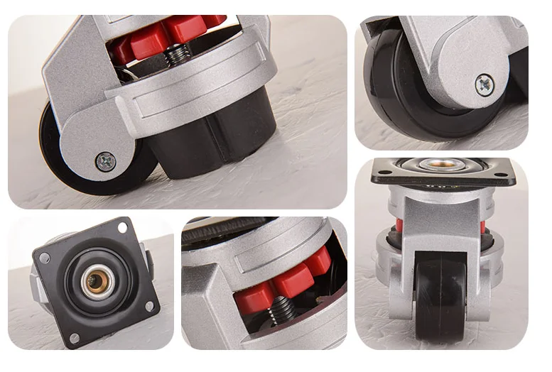 50mm Heavy Duty Leveling Height Adjustable Casters