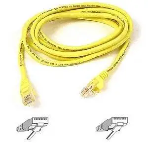 Belkin, Patch Cable Rj-45 (M) Rj-45 (M) 6 Ft Utp Cat 5E Snagless, Booted Yellow B2b For Omniview Smb 1X16, Smb 1X8, Omniview Ip 5000Hq, Omniview Smb Cat5 Kvm Switch "Product Category: Supplies & Accessories/Network Cables"