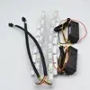 Car LED Turn Signal Flexible Headlight Switchback Strip 60cm Angel Eye DRL crystal light strip with running function drl