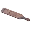 Melamine macaron dish wooden like sauce pedestal