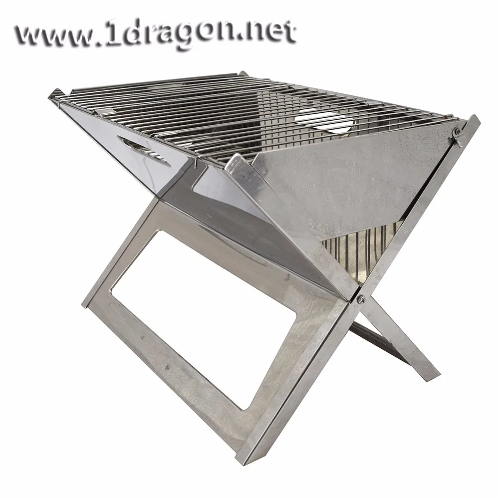 Pour Ordinateur Portable En Acier Inoxydable Gril Transport Folding Grill Grille de Barbecue Pliable pour Ordinateur