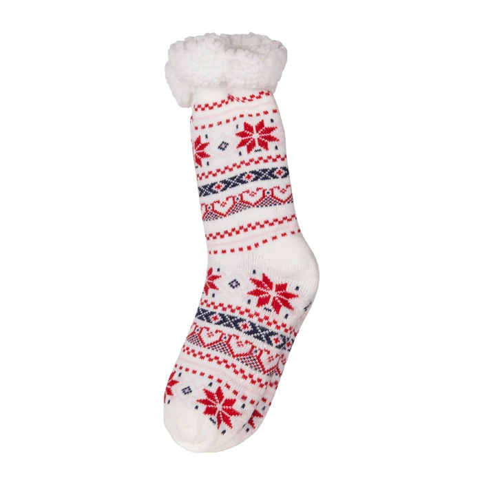 定制高品质圣诞节舒适模糊地板温暖可爱袜子女孩