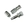 Stainless steelnpt jic bsp male swivel compact reusable sae 100 r2 r5 hose hydraulic fitting with ferrule for pipe