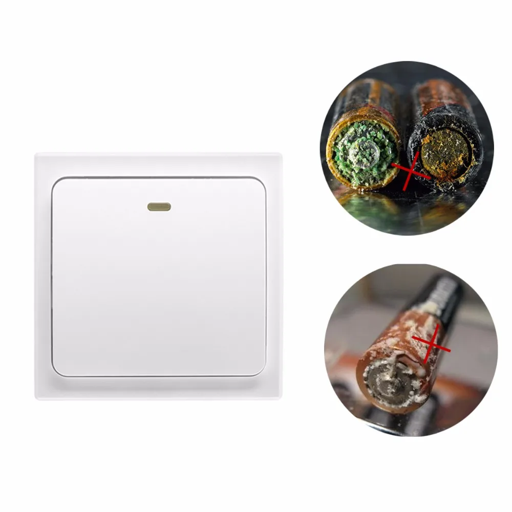 白色按钮无线远程电源电开关