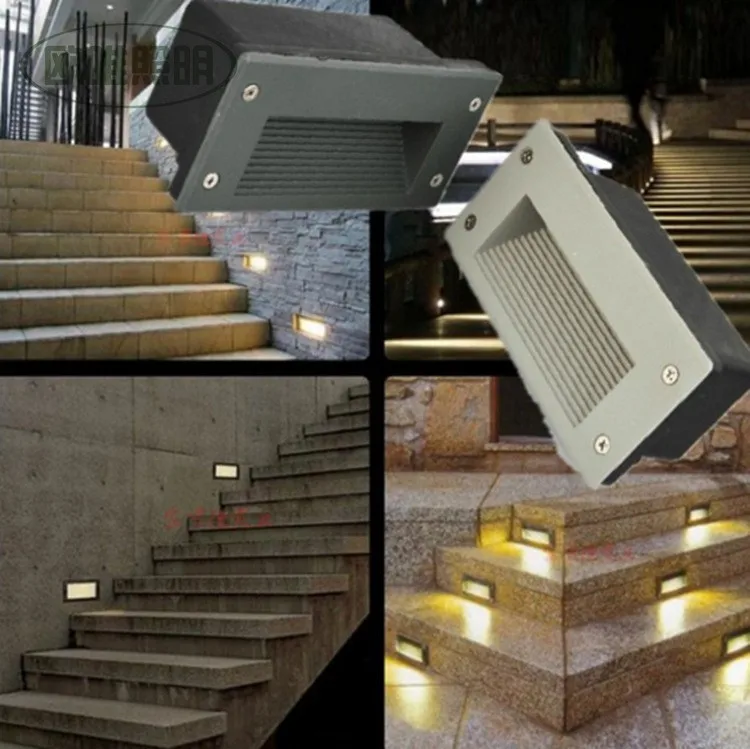 Stl 10pcs Outdoor 3w Led Stairs Recessed Wall Light Led Step Lamp Led
