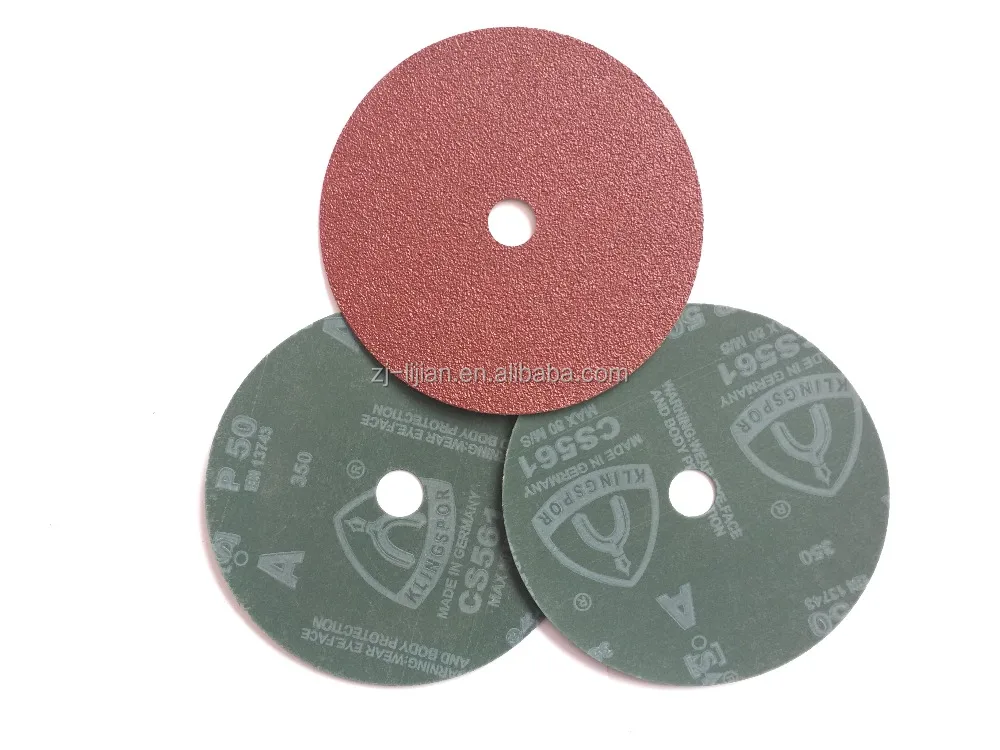 10 Fiber Grinding Discs 125mm CS561 Grain 16-120 Klingspor Fiber Discs 