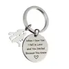 When I saw you I fell in love you smiled because you know Romantic Valentine's Day Gift Pendant Keychain Key Ring