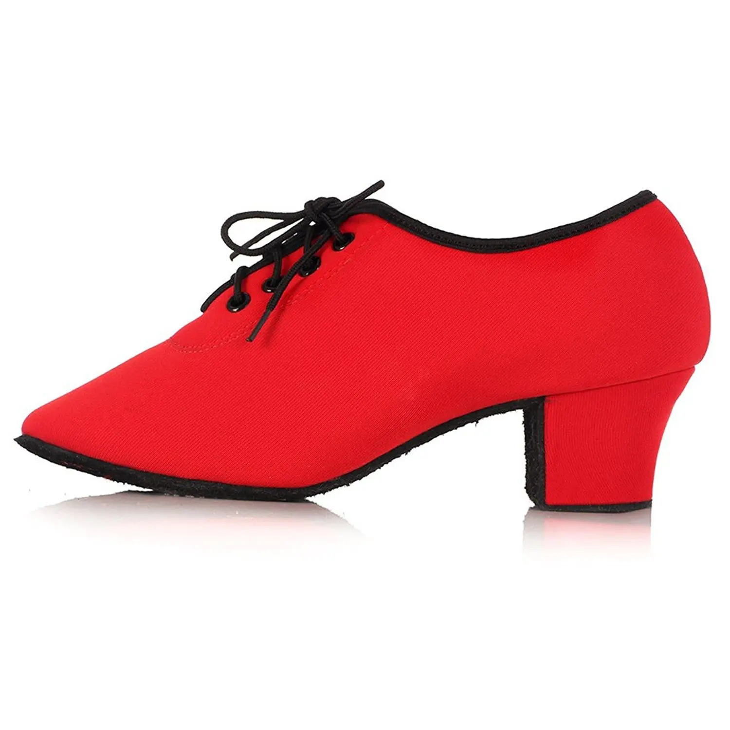 red latin dance shoes