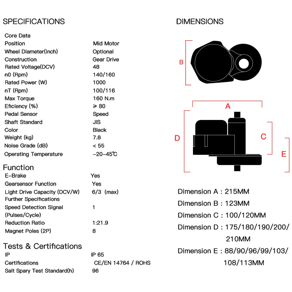 bafang bbshd dimensions