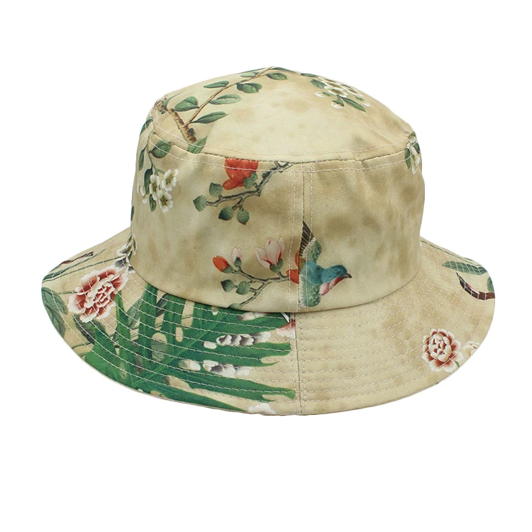 Wholesale Fishing Hunting Hat Children Blank Floral Custom Fresh Bucket ...
