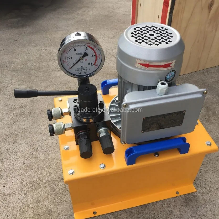 3kw Electric Oil Pump 50 Tons 200mm Stroke Double Acting Hydraulic Jack