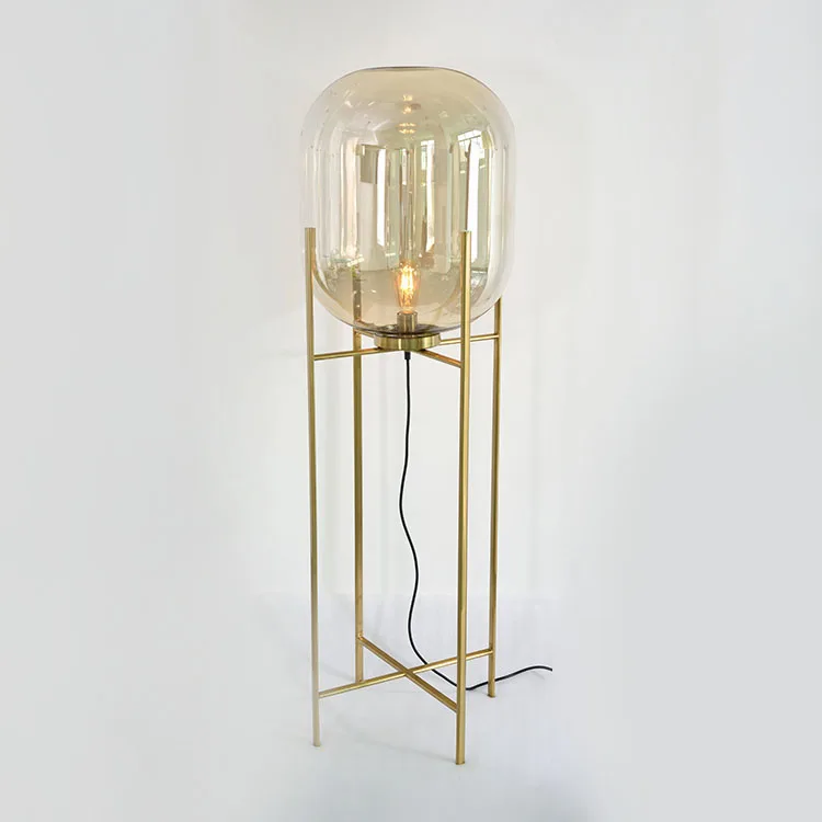 High quality metal base modern new design foot touch switch office floor lamp for sale