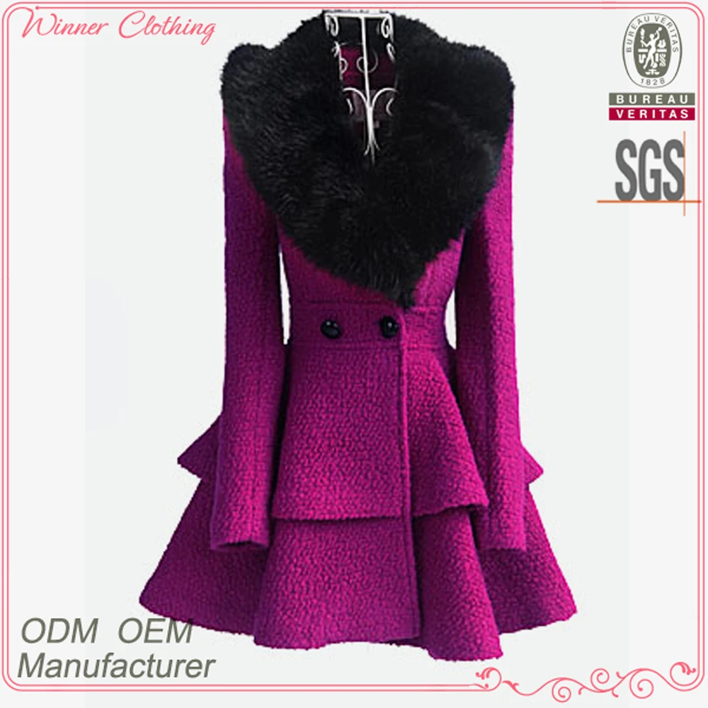 2015 Winter Women's Coat Fancy Bodysuit Big Fur Collar