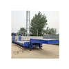 Two line four axis 13m transport excavator low bed semi trailers