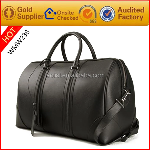 mens genuine leather duffle bag