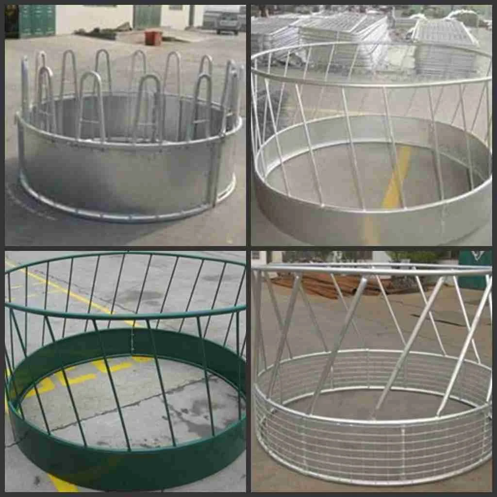 Galvanized Powder Coated Livestock Bale Cattle Horse Goat Hay Feeder