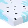 Custom Printing Baby 100% Organic Cotton Fitted Crib Sheet