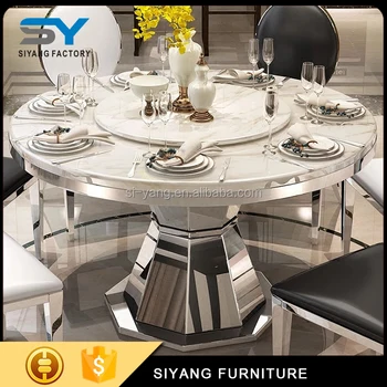 Dining Room Furniture Dinning Table Set Round Marble Dining Table With Rotating Centre Ct012 Buy Set Meja Makan Bulat Meja Makan Marmer Dengan Memutar Pusat Furniture Ruang Makan Product On Alibaba Com