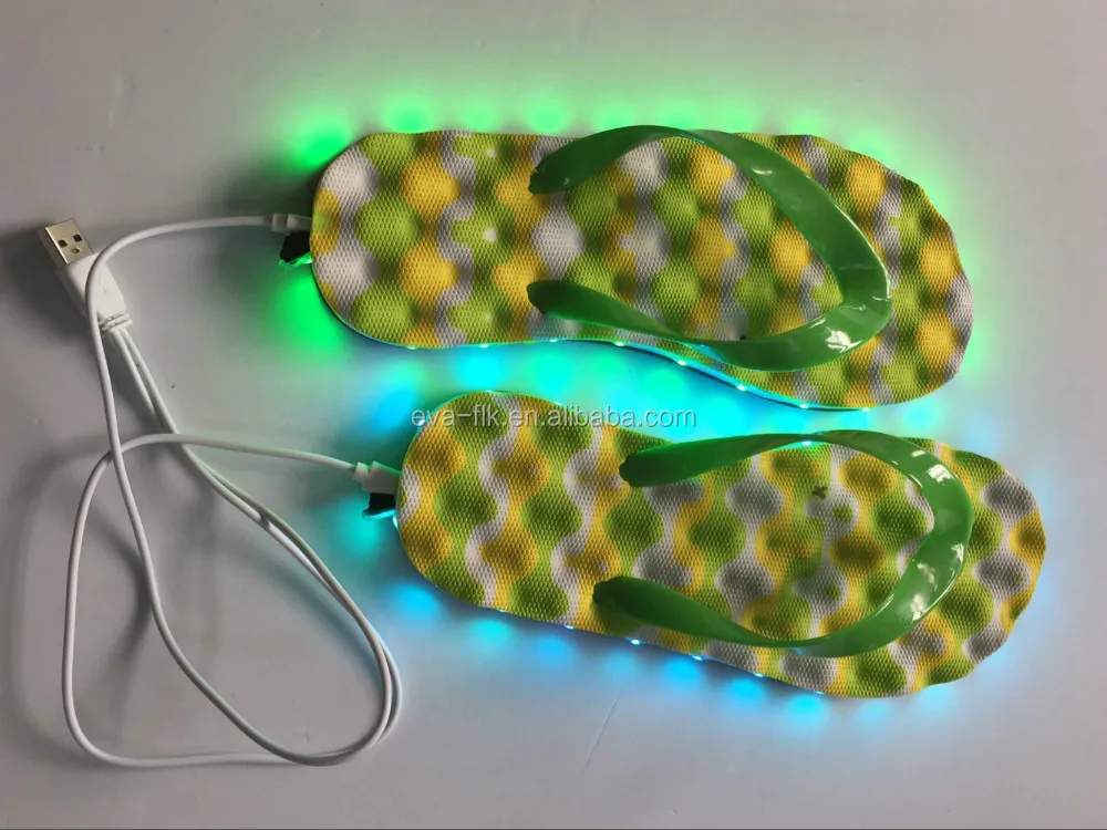 Waterproof Flashing Led Slippers Buy Led Slippers,Eva Led Light