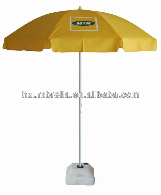 Mtn Advertising Beach Umbrella Mtn Parasol For Promotion Mtn Sun