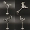 QSA-2 Antique Plated 925 Sterling Silver Engraving Eagle Pipe Tamper Business Gifts & Display Crafts