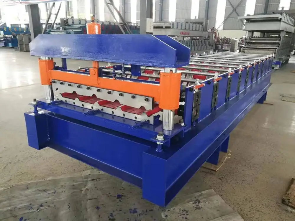 single layers iron Trapezoid Roof Tile Making Machine Colored Steel Roll Forming Machine