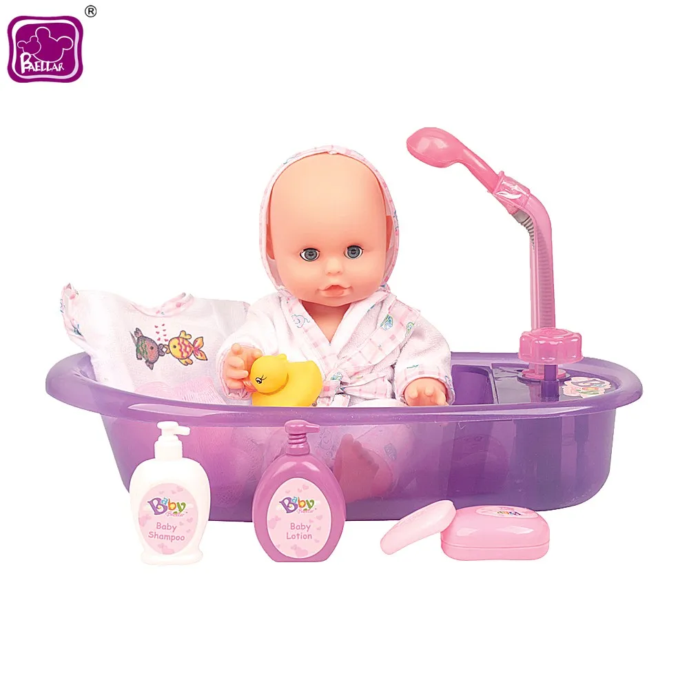 doll and bath