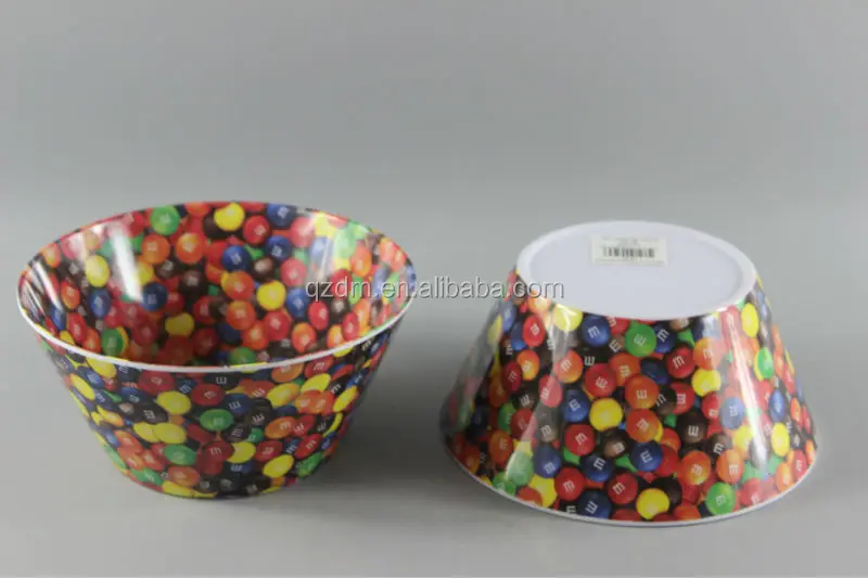 2 Side Print Melamine Salad Bowls