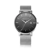 Custom logo sapphire watch swis quartz stainless steel quality wristwatches odm oem clock genuine leather straps waterproof
