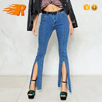 flare denim pants