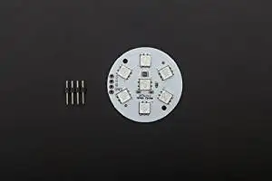 Angelelec DIY Open Source LED Lights, RGB Full Plate Lights,7 Smd Components,By RGB Three-Pin PWM Input Voltage Can be Adjusted Three Primary Colors (RED/BLUE/GREEN) Strength Full Color Mixing Effect