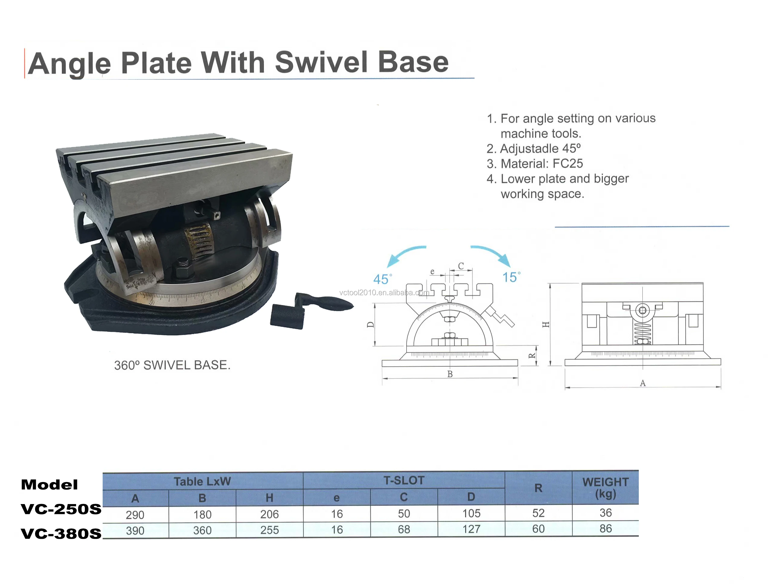 Hot Sale 10 Inch Cnc Adjustable Angle Plate For Milling Machine Buy