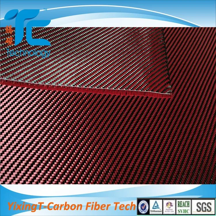 Honeycomb Weave Carbon Fiber Hybrid Kevlar Fabric Colored Carbon Fiber ...