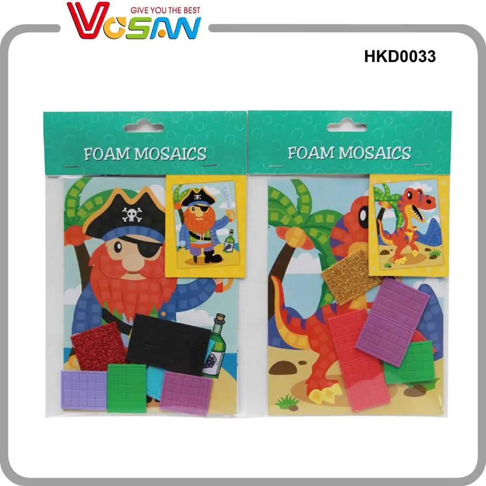 Selfadhesive Glitter Eva Craft Foam Mosaic Popular Kids Handwork