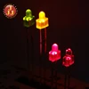 2mm Tower nipple shaped Red Green Yellow Pink Light Emitting LED diode