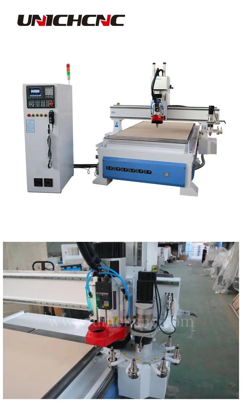 high quality door cabinet furniture aluminum woodworking cutting carving ATC/cnc router