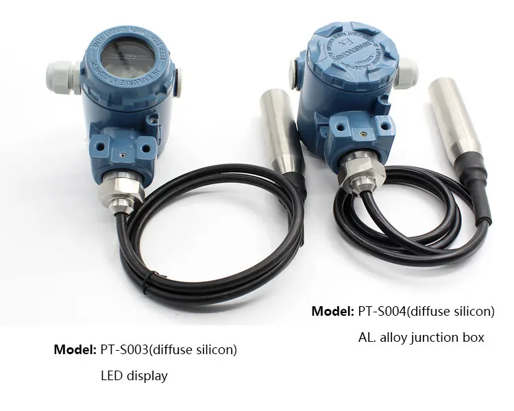 Stainless Steel Probe Submersible Liquid Level Transmitter Type 420ma