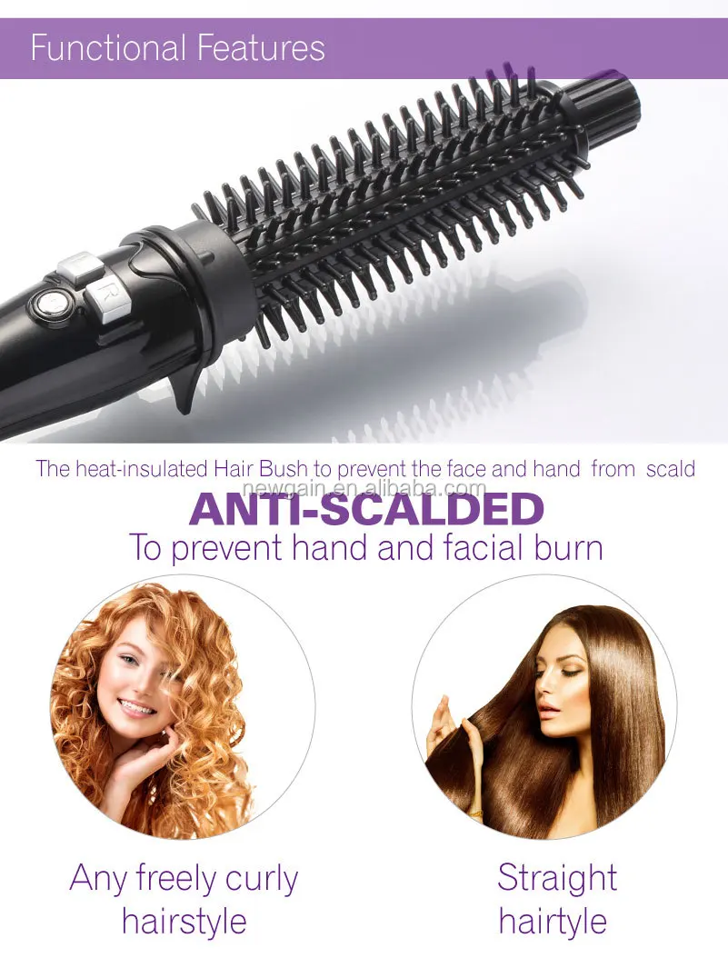 Professional Electric Automatic Rotating Hair Ceramic Hot Air Curling